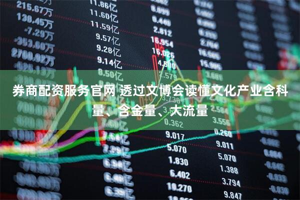 券商配资服务官网 透过文博会读懂文化产业含科量、含金量、大流量