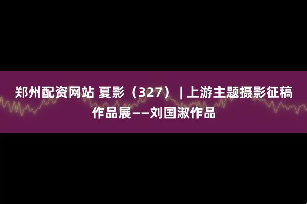 郑州配资网站 夏影（327） | 上游主题摄影征稿作品展——刘国淑作品